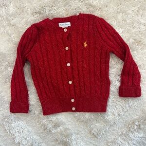 Ralph Lauren Crimson Knit Sweater